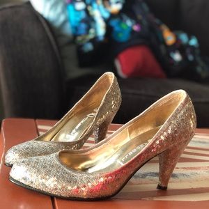 Jeffrey Campbell Size 10 Vintage Sequin 3in Heels